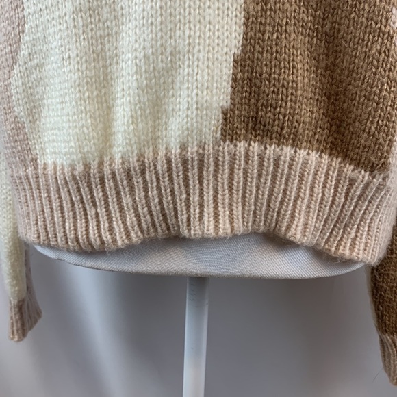 Wooden Ships Camo Chunky Pullover Sweater Sz XS/S Soft Casual Boho - Picture 4 of 9